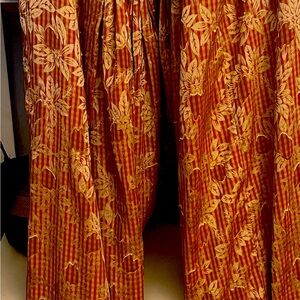 Gold and red two-piece outfit